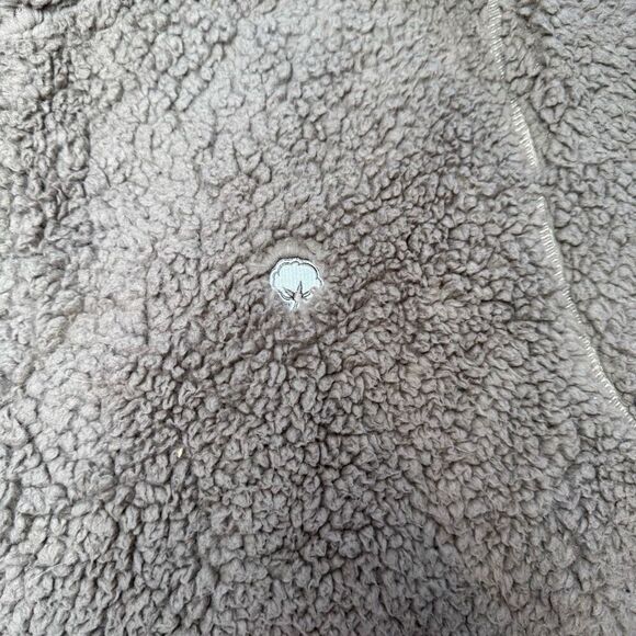 The Southern Shirt Co Quarter Zip‎ Sherpa Pullover Walnut Brown Women’s Size XL - Picture 4 of 8